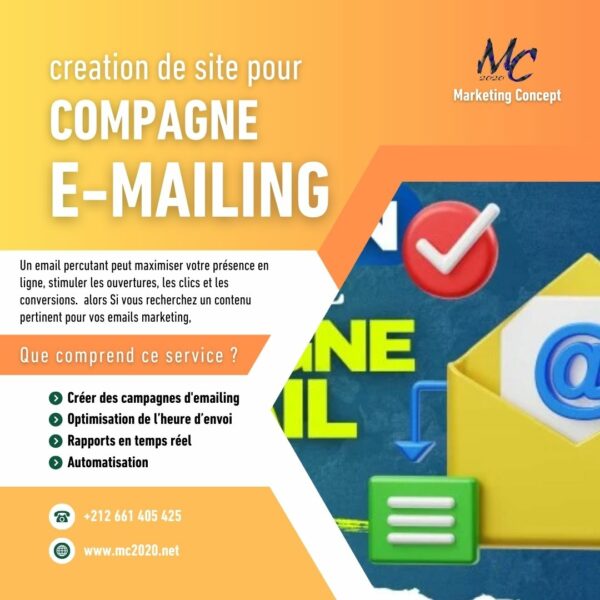 Création de compagne E-mailing professionnelle
